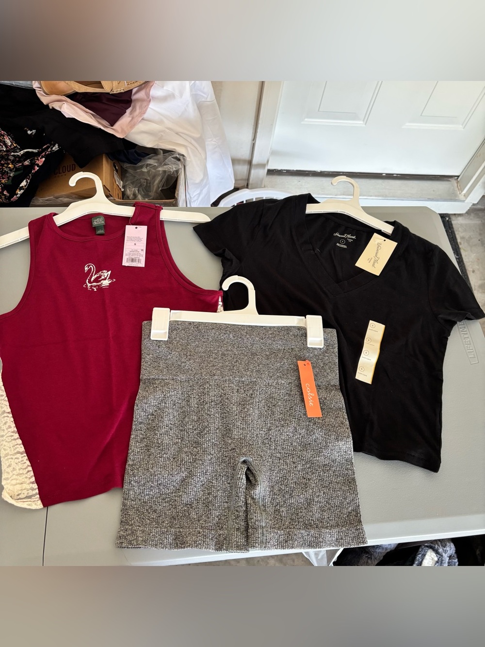 Target Women’s Tops & bike shorts size Small - Bundle